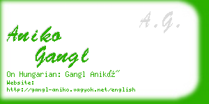 aniko gangl business card